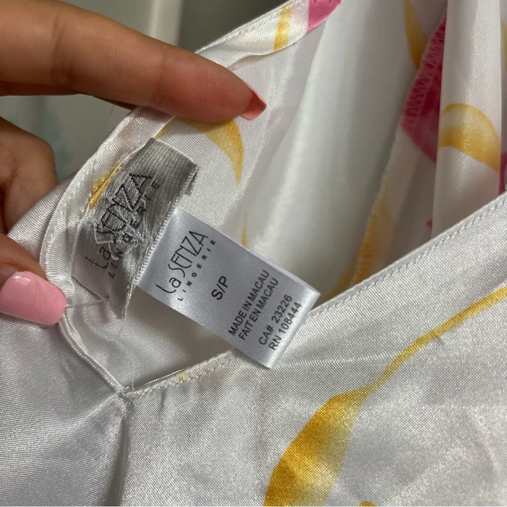 La SENZA VINTAGE Y2K  "Stargazer Lily" Satin Slip Dress Small - Picture 6 of 6